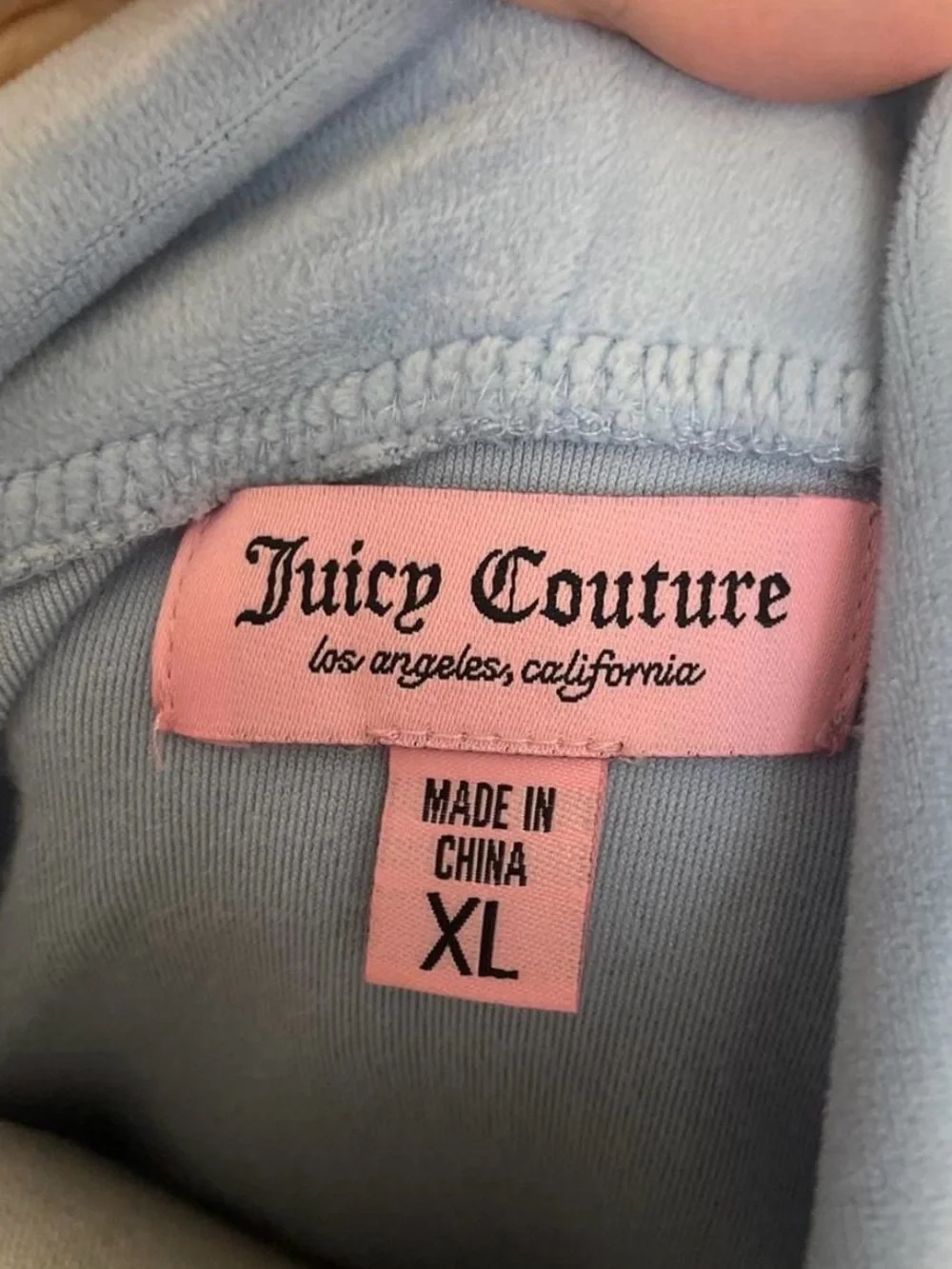 Juicy Couture Baby Blue Velour Tracksuit Set